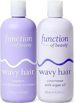 - Wavy Hair Shampoo & Conditioner Set - Sulfate-Free Shampoo & Conditioner Duo for Natural Wavy Texture - Lightweight, Anti-Frizz, Strengthening & Hydrating - Hair Care Products