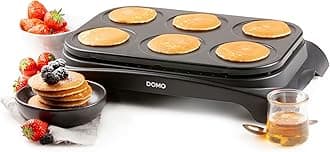 Domo DO8709P Pancake/Crepe maker, Plastic, 1000 W, Black