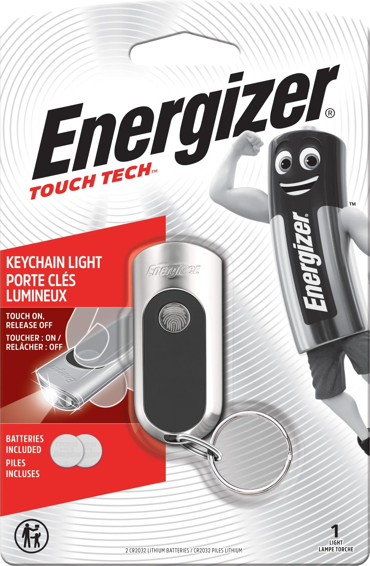 Energizer Keychain Light with Touch Tech Technology