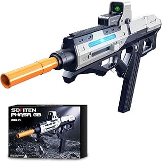 Large Gel Ball Blaster with 40K Rounds & Extended 100+ Foot Range Gel Gun Blaster Automatic Outdoor Activities Fighting Shooting Team Game Toy Guns Gift for Adults Teenage Ages 14+