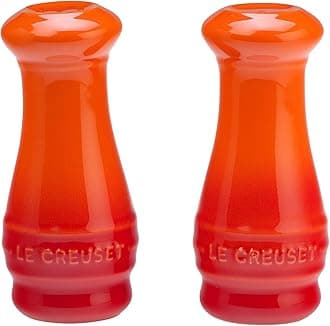 Le Creuset 91025054090000 Salt and Pepper Shaker Set Large Oven Red
