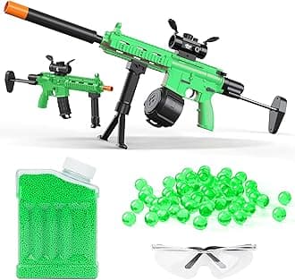 Toy Gun Blaster Sniper Toy Gun Manual & Automatic with Goggles, Toy Gun Electric, Light Green