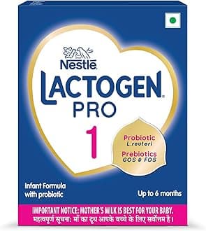 Lactogen Pro 1 Powder, Infant Formula Up To 6 Months With Probiotic And Prebiotics, Bag-In-Box Pack, 400g