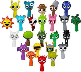 Action Figures Game Plush Display Set Fun Collectibles with Intricate Details for Adult Fans (24Pcs)