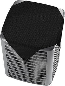 Windscreen4less Outdoor A/C Unit Waterproof Cover for Outside Air Conditioner AC Compressor Condenser 32''x32'' Keep Out Leaves Breathable for Winter
