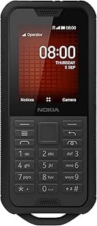 Nokia 800 Tough Single-SIM 4GB ROM + 512MB RAM (GSM Only | No CDMA) Factory Unlocked 4G/LTE Smartphone (Black) - International Version