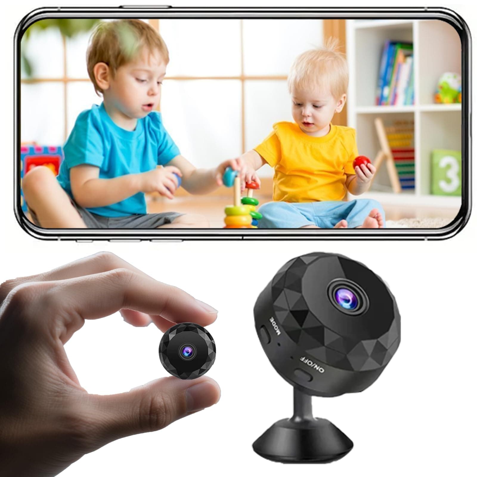 Hidden Camera - 2K WiFi Mini Wireless Security Camera, Perfect for Indoor and Outdoor Security and Pet/Baby Monitoring​