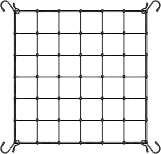 VIVOSUN Trellis Net for Climbing Plants 90 x 90 cm Elastic Scrog Net Trellis Net Plant Net with 4 Hooks Trellis Grow Net for Climbing Plants Vegetables Fruits and Flowers