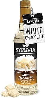 Coffee Syrup, White Chocolate Flavored Syrup for Drinks, Lattes, and Desserts – 25.4 fl oz