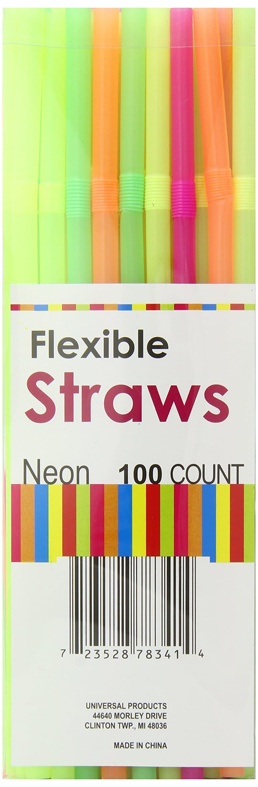 Disposable Straws, 100 Count