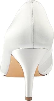 Emily Bridal Ivory Wedding Shoes Silk Pointed Toe Pearls Rhinestones High Heel Bridal Shoes