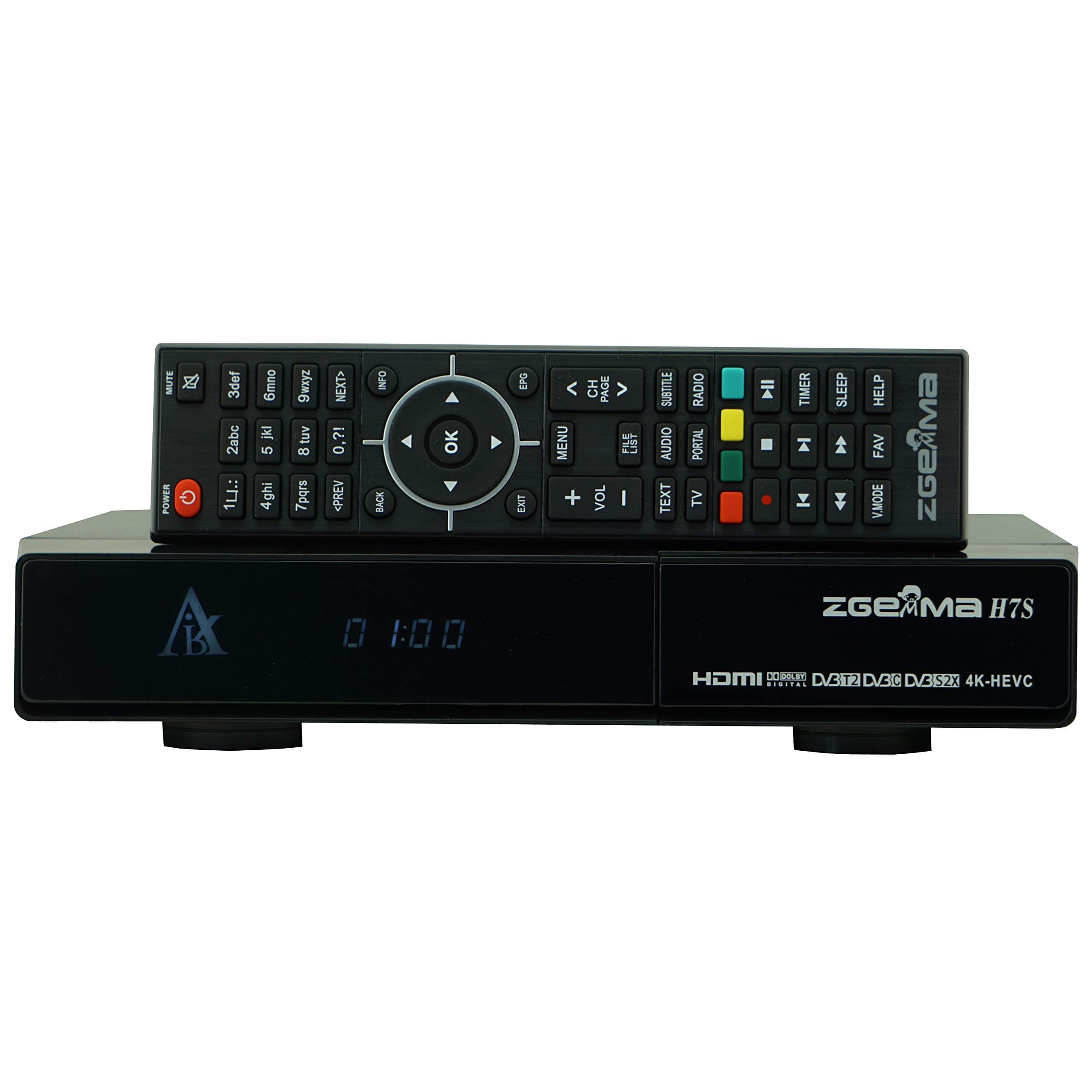 ZGEMMA H7S with 2*DVB-S2X+DVB-T2/C E2 Linux OS 4K UHD Satellite Receiver Support CI HDD Kodi
