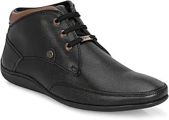 egoss Leather Boots for Men | Genuine Leather | Comfortable & Stylish | Ideal for Office, Casual, Travel & Daily Commute – G-549