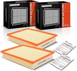 A-Premium 2-PC Engine Air Filter Compatible with Lexus GX460 & Toyota 4Runner, FJ Cruiser, 2010-2023, 4.0L 4.6L, Flexible Panel, 12,000 Miles Filter Protection, Replace# 1780138051