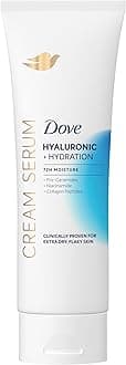Dove Body Cream Serum Hyaluronic + Hydration for Extra Dry, Flaky Skin, with Pro-Ceramides, Niacinamide and Collagen Peptides Lotion, 8 oz