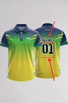 Dika Sports Customized Jersey Online Cricket t-Shirt Breathable Fabric Jersey 2024 t Shirts for Men | 2 Year to 5XL