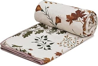 COZY FURNISH Super Soft Brushed Microfiber Cotton 3 Layer Breathable Double Dohar Lightweight Bed Dohar 84X96(Inches) 213X243(CM) Flannel Dohar Throws for Bed (Brown)