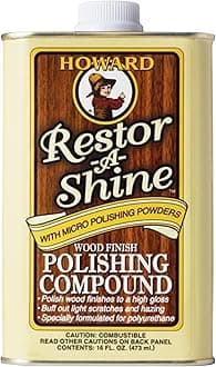 Howard PC0016 Restor-A-Shine Fine Polishing Compound for Woo