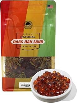DABC OAK LAND Wild Peach Gum, All Natural Edible Peach Blossom, Tears Tao Jiao Peachs Resin, Boosting Resin for Skin & Health, Food Additives Free for Dessert, Drink, Soup, Tea, 8OZ/Bag