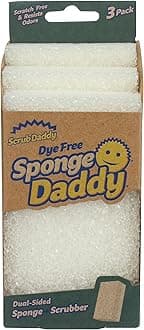 Scrub Daddy, Sponge Daddy Dye Free, 3 Count
