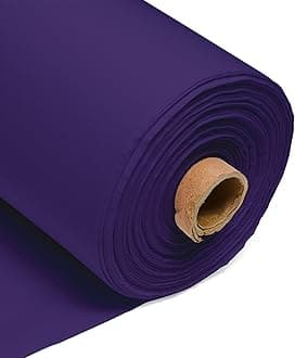 100% Cotton Fabric 60 Inch 150cm Wide 150GSM Material for Sewing, Dressmaking, Quilting, Curtain Linings, Pillowcases & Totes Fabric by The Half Metre by Discount Fabrics LTD(Purple, 0.5m)