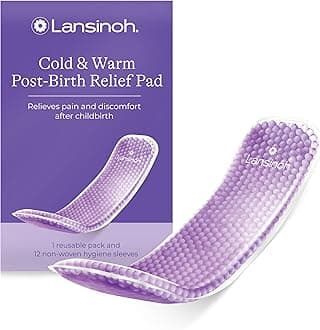 Cold & Warm Perineal Relief Pads - Reusable Freezer Microwave - Post-Birth Cooling Pads - Postpartum Essentials