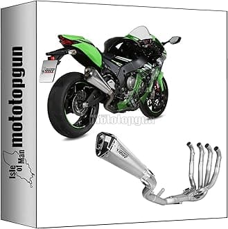 mivv full system exhaust racing nocat delta race full titanium carbon cap compatible with kawasaki zx-10 r 2016 2017 2018 2019 2020 2021 2022 mototopgun