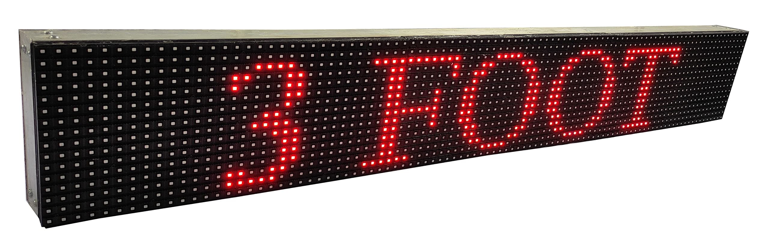 AL-QURAISH P10 Led Running/Scrolling Programable Text Message Display Board WI-FI (RED, 7 INCH. × 37 INCH.)
