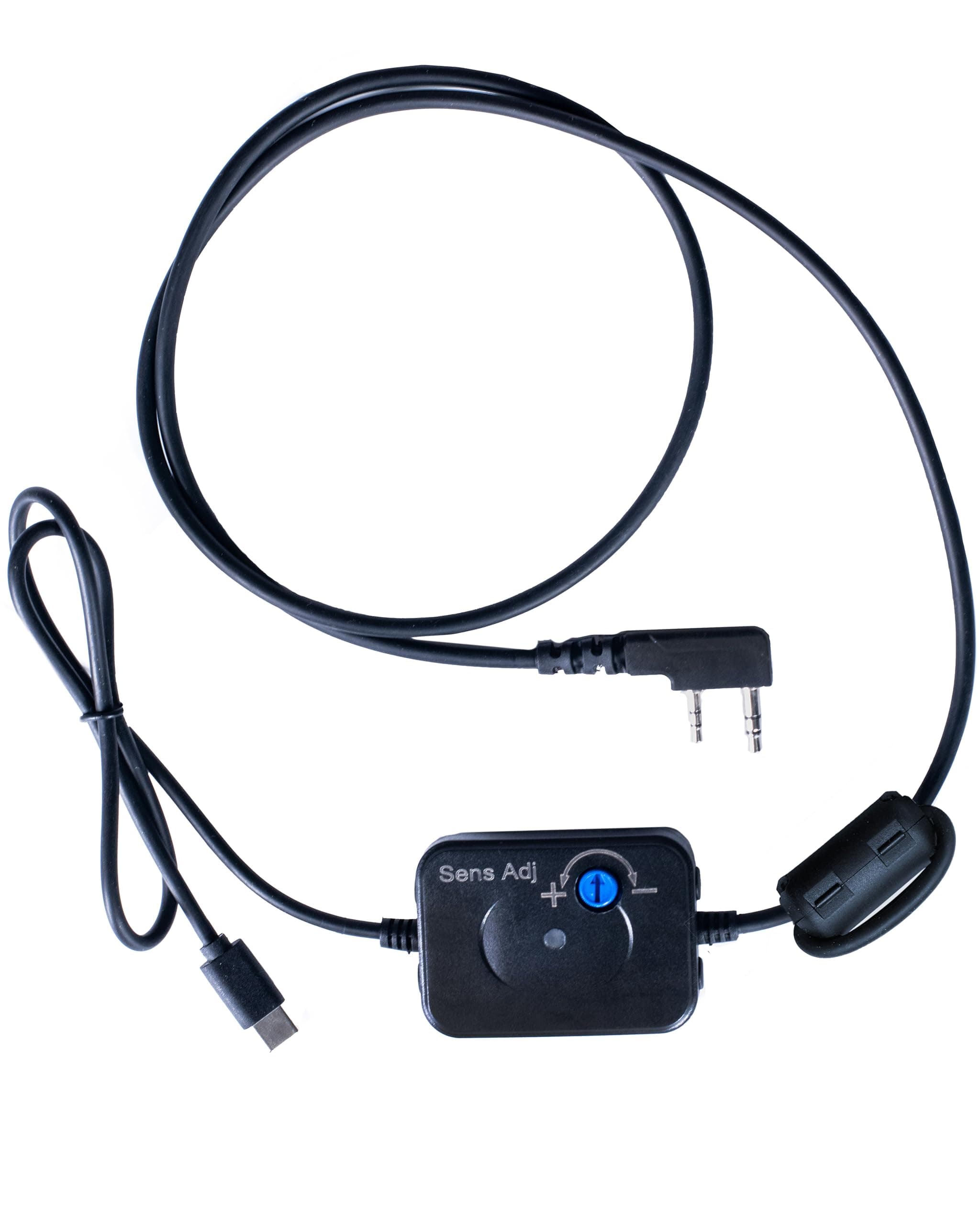 BTECH APRS-K1 PRO Multi-Function Audio Interface Cable - USB-C Universal TNC Adapter with Built-In Auto PTT & Audio I/O - Compatible with APRSpro, APRSDroid