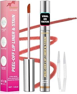 Lip Stain - Lip Stain Peel Off | Waterproof, Transfer-Resistant, Smudge-Proof | Precise Application, One-Peel Finish | Long Lasting Lip Liner Stain for All-Day Color Hold（Coral Pink）