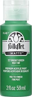 FolkArt Acrylic Paint in Assorted Colors (2 oz), 227, Bright Green