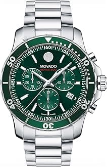 MovadoSeries 800 Chronograph Quartz Green Dial Men's Watch 2600179, bracelet