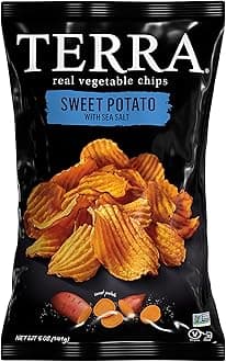 Vegetable Chips, Crinkle Cut Sweet Potato with Sea Salt, 5 oz
