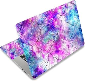 AORTDES 15 15.4 15.6 Inches Laptop Skin Sticker Personalized 12.1 13 13.3 14 Inches Universal Netbook Skin Sticker Reusable Notebook PC Art Protector (Colorful Shell)