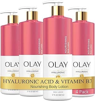 Nourishing & Hydrating Body Lotion for Women with Hyaluronic Acid, 17 oz (Pack of 4)