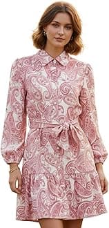 Women's Straight Fit Slub Rayon Western Dress