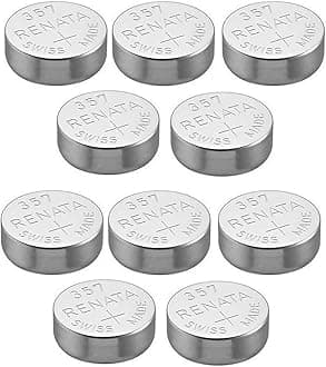 Renata Single Watch Battery Swiss Made 357 or SR44SW or AG13 1.55V (10 x 357 or SR 44 SW)