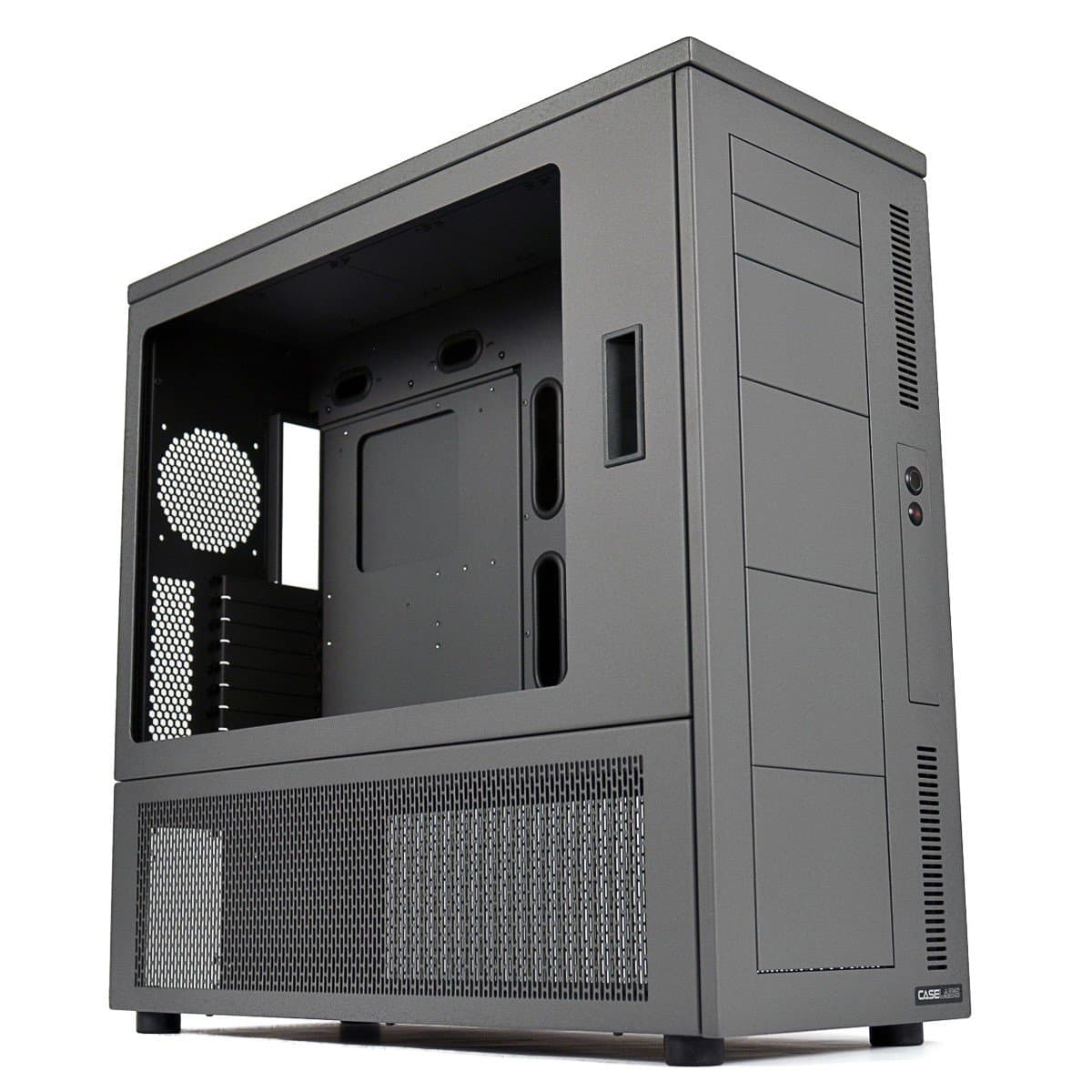 MAGNUM SMA8 Case (Quick Ship Model) with Solid Bay Covers Flex-Bay Configuration and without Pre-Installed Radiator Mount, Gunmetal