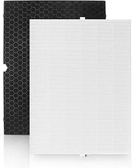 116130 Replacement Filter H for Winix 5500-2 AM80 Plasmawave Air Purifier, TRUE HEPA and Activated Carbon Filter by APPLIANCEMATES