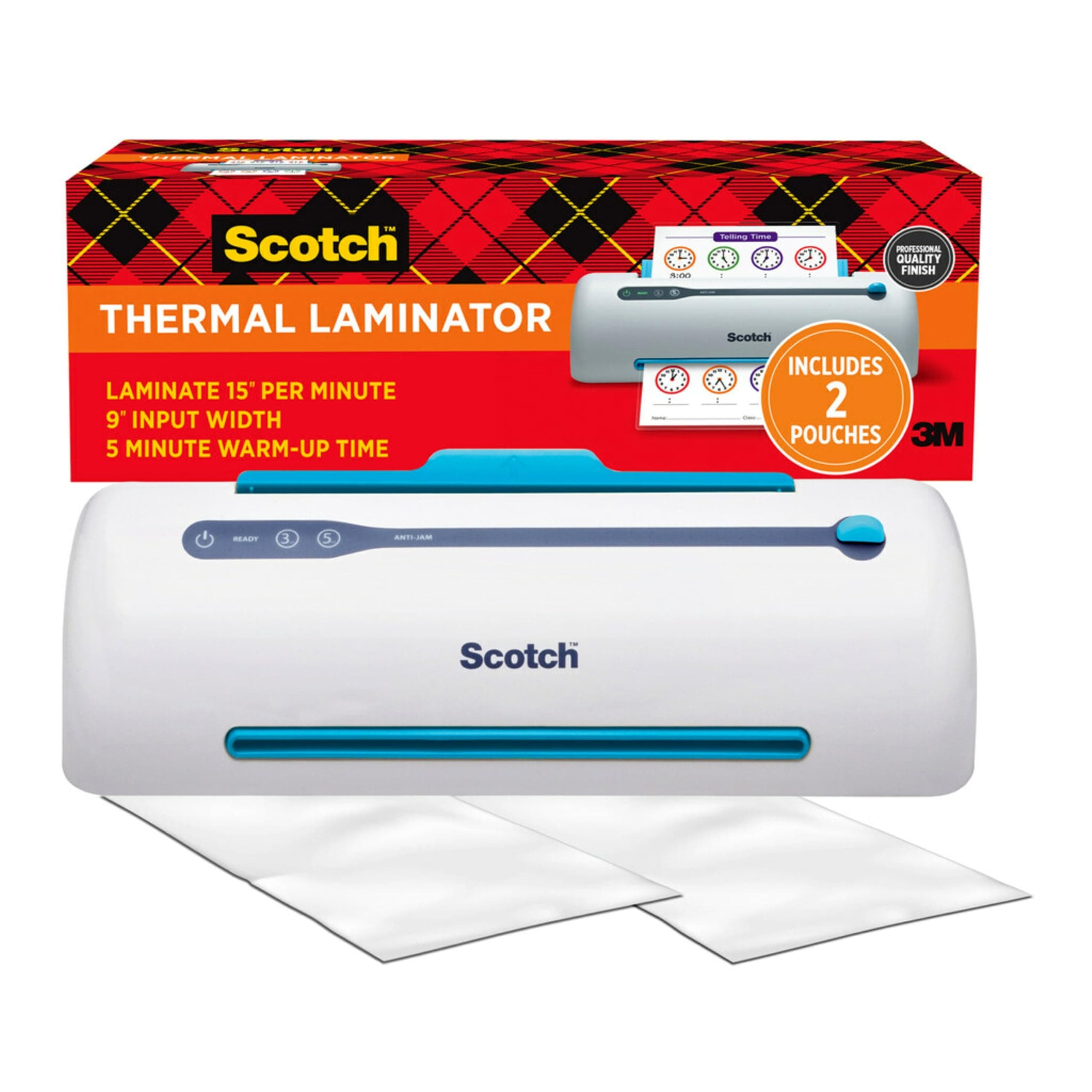 Thermal Laminator, 2 Roller, 6"x17"x5", White/Green, Sold as 1 Each