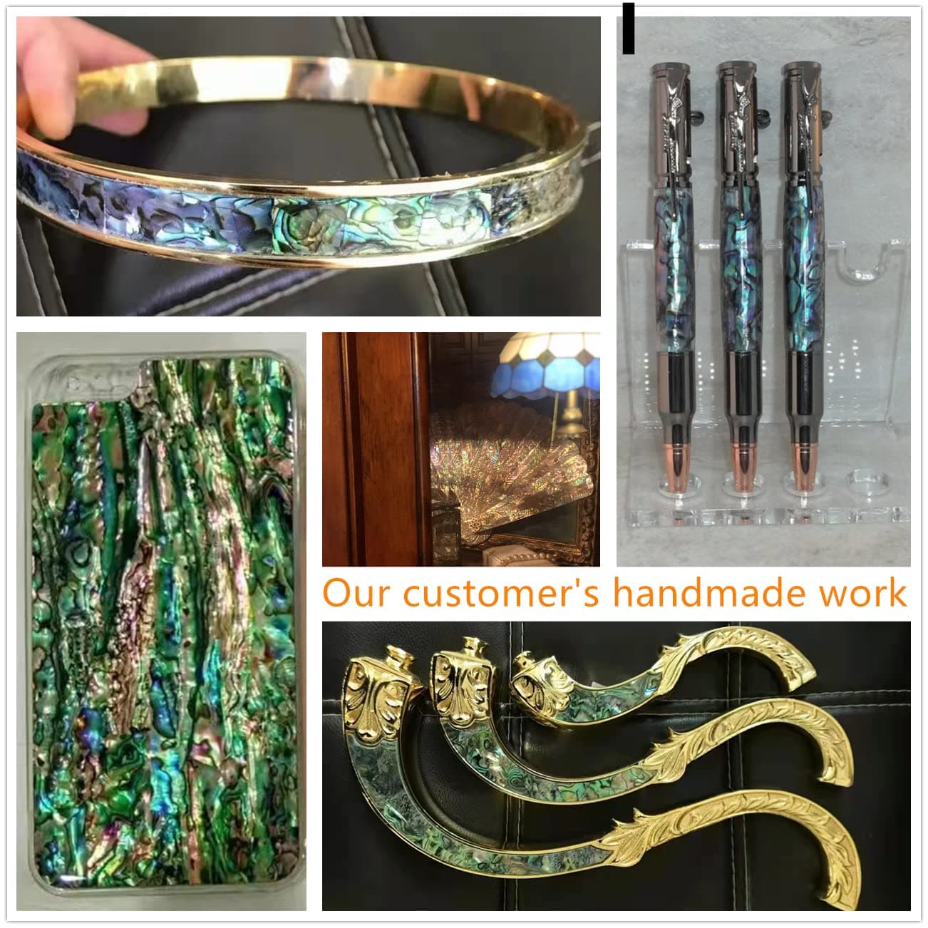 Blue Flat Abalone Veneer