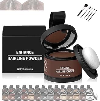 Waverloo Magic Root Cover Up,Waverly Magic Root Cover Up,Instantly Conceals Hair Loss,Maycheer Hair Rich Shading Powder,14 Colors Root Touch Up Powder with Mirror,Water Sweat Resistant (Medium Brown)