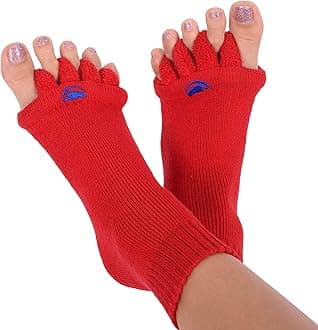 Foot Alignment Socks with Toe Separators – Holiday Socks for Women & Men - Cozy Christmas Gift Idea