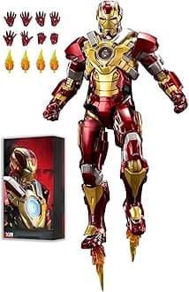 7 Inch MK17Ironman Action Figure (1/10 Scale) with Lots of Accessories,Exquisite Painting Collectible Toy