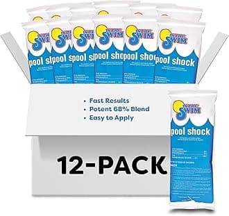 Pool Shock – 68% Cal-Hypo Granular Sanitizer for Crystal Clear Water – Defends Against Bacteria, Algae, and Microorganisms - 12 X 1 Pound