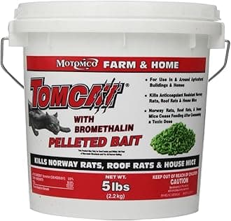 Tomcat Mouse and Rat Bromethalin Pellets, 5-Pound