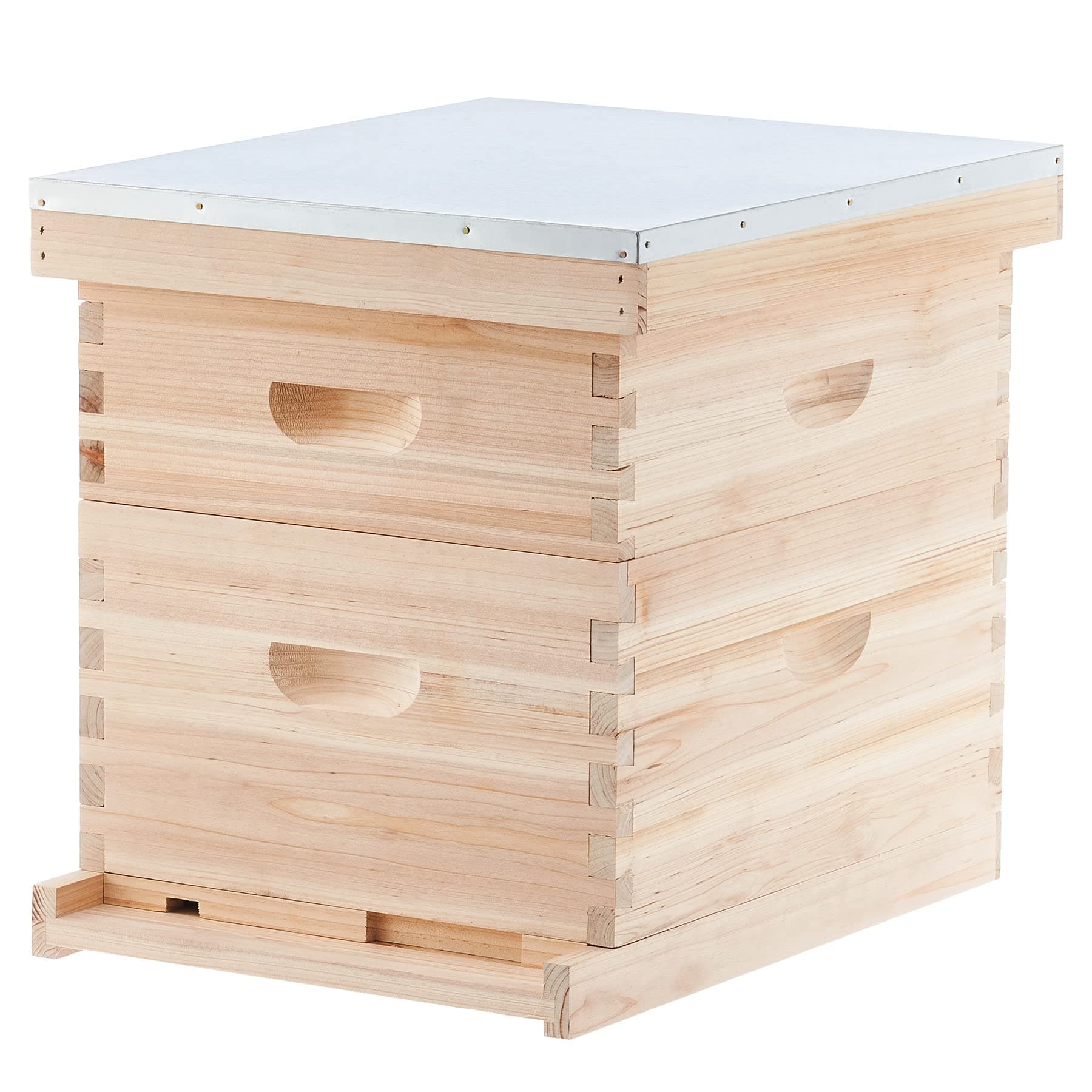 - Bee Hive Boxes 10 Frame Langstroth Beehive, Bee Keeping Starter Kit Includes 1 Super Bee Box & 1 Bee Brood Box with Beehive Frames and Foundation, 2 Layers Complete Bee Hive Kit