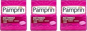 Pamprin Maximum Strength Formula, 24 Caplets (Pack of 3)