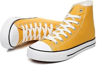 ZGR Men’s High Top Canvas Sneakers Lace Up Classic Casual Walking Shoes