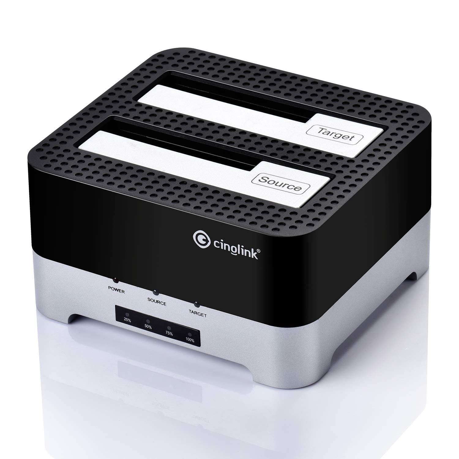 Clone Dock HDD duplicator Disk Drive Hard Reader SATA Hard Drive Docking Station USB 3.0 SSD HDD Docking Station Dual Bay for 2.5 or 3.5inch HDD with Hard Drive Duplicator/Cloner 12 TB (Docking)